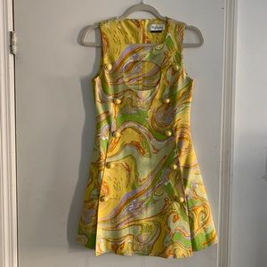 Mulberry Mini Dress with Chest Cut Out